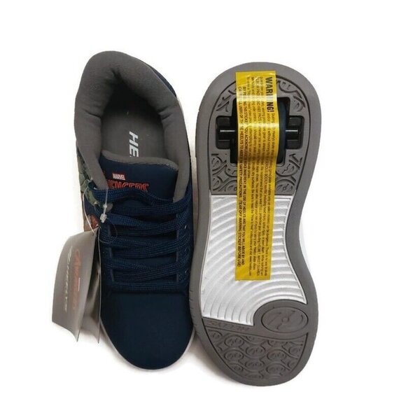 HEELYS Youth Size 6 Womens 7 Marvel Avengers Skate Shoes HES10506 Iron Man Blue - Picture 9 of 10